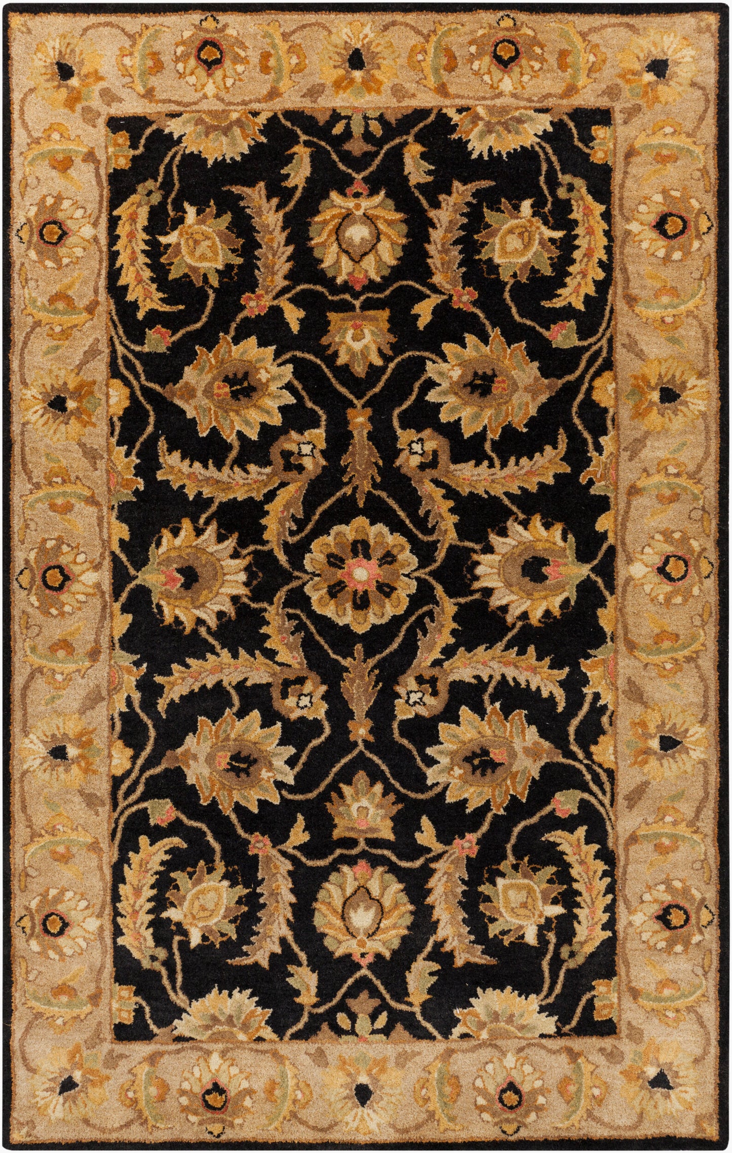 Alfombra hecha a mano Ancient Treasures A-171 de 1,52 m x 2,44 m