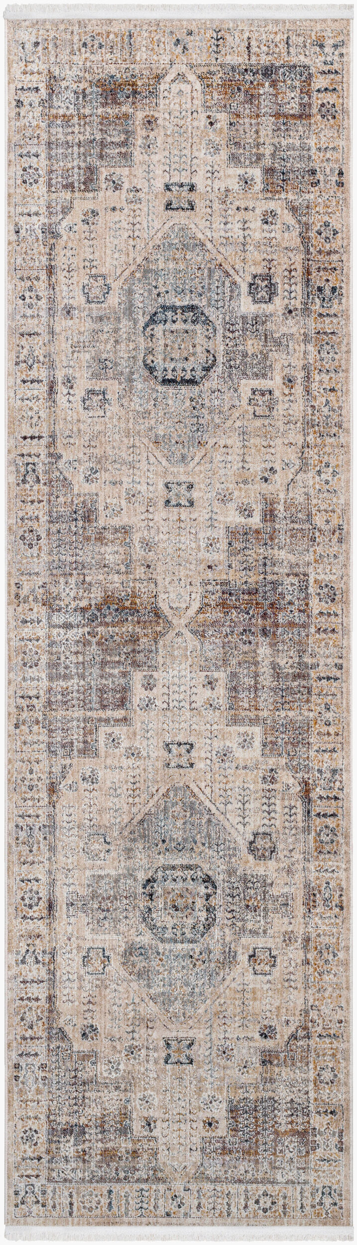 Aida AAD-2307 9ft Runner Machine Woven Runner Rug