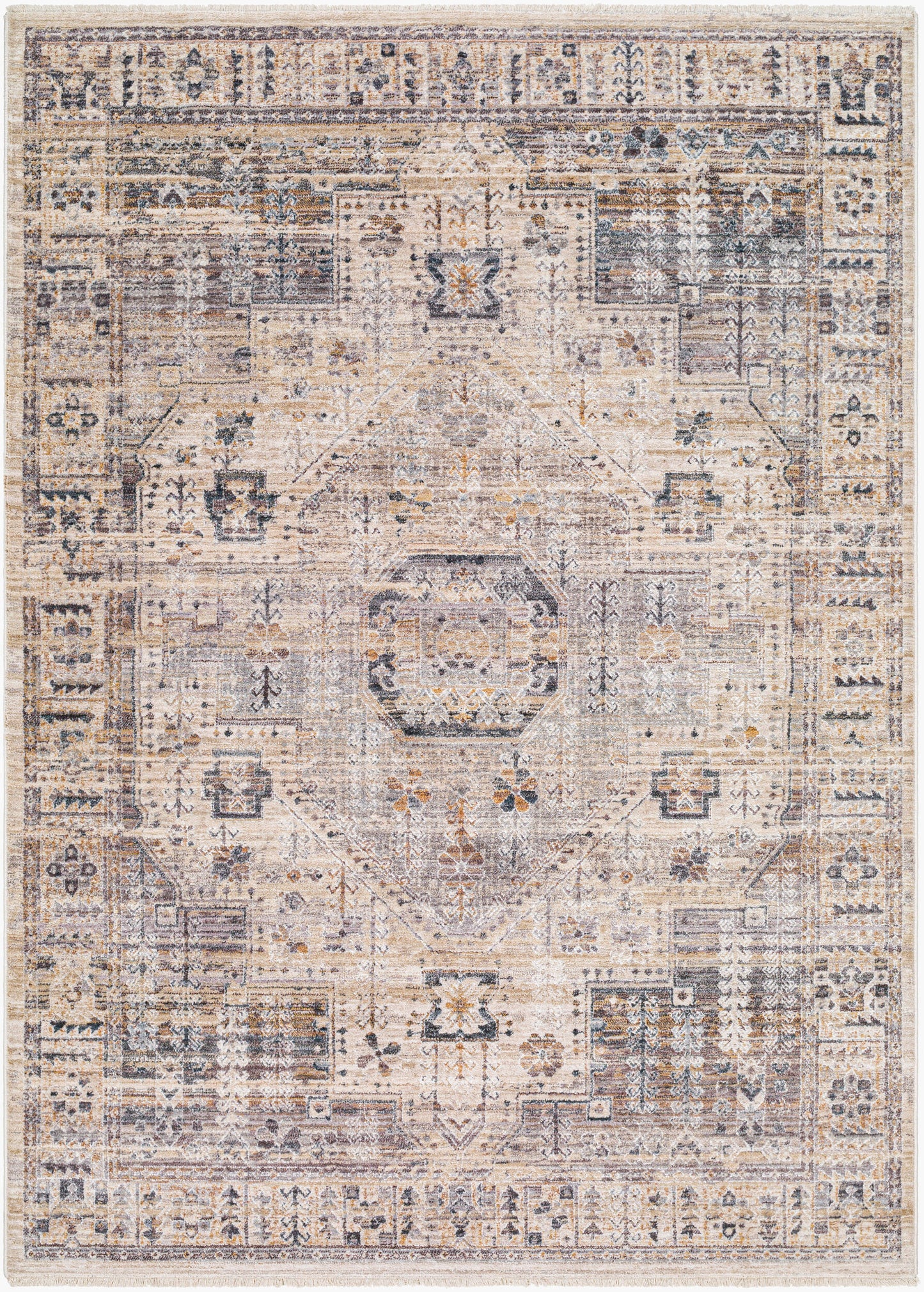 Aida AAD-2307 5' x 7' Machine Woven Area Rug