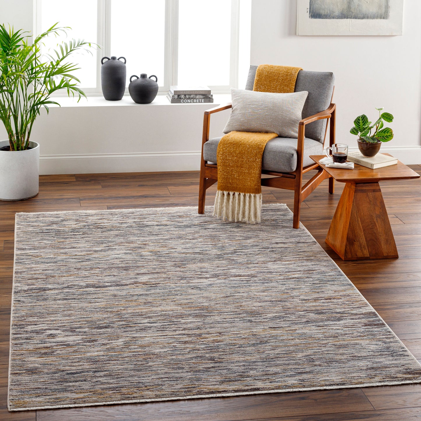 Aida AAD-2310 4' x 6' Machine Woven Accent Rug