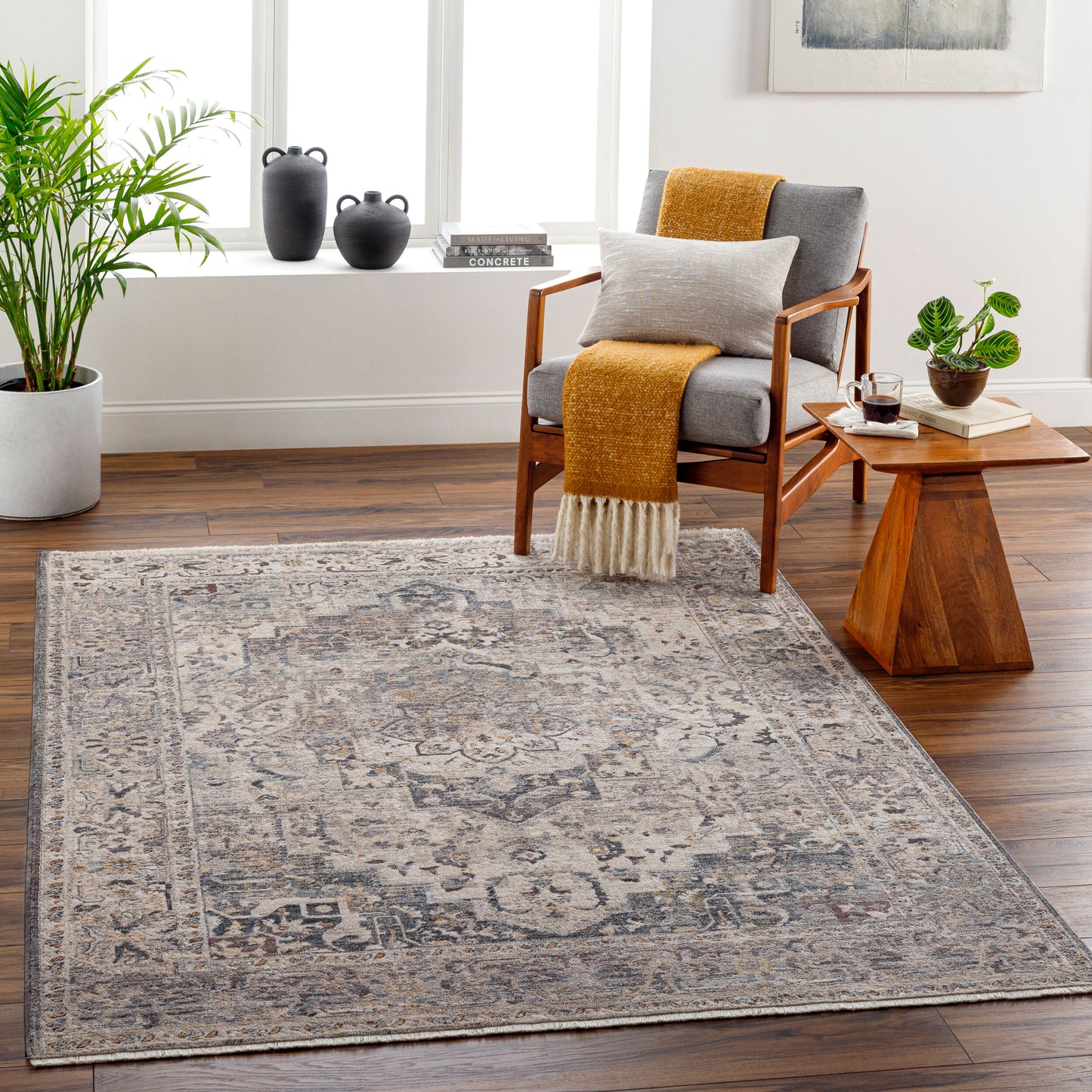 Aida AAD-2311 5' x 7' Machine Woven Area Rug