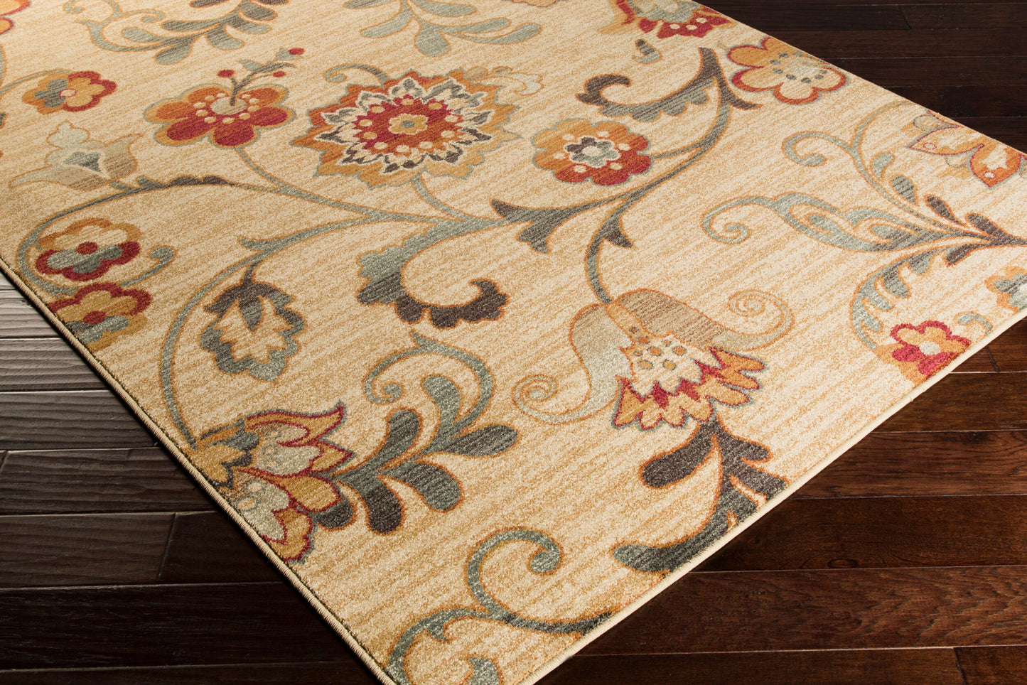 Alfombra decorativa tejida a máquina Arabesque ABS-3027 de 90 x 150 cm