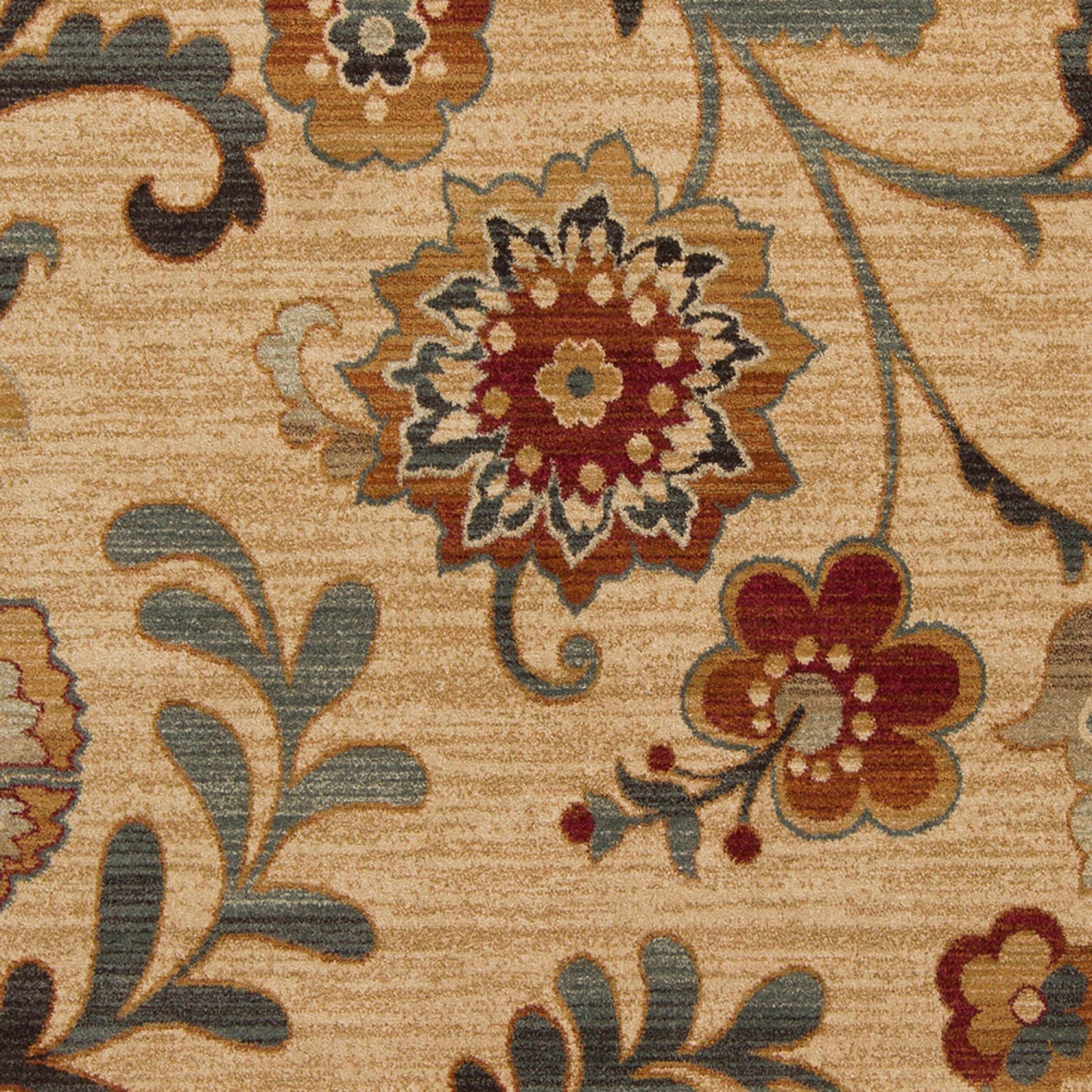 Alfombra decorativa tejida a máquina Arabesque ABS-3027 de 90 x 150 cm