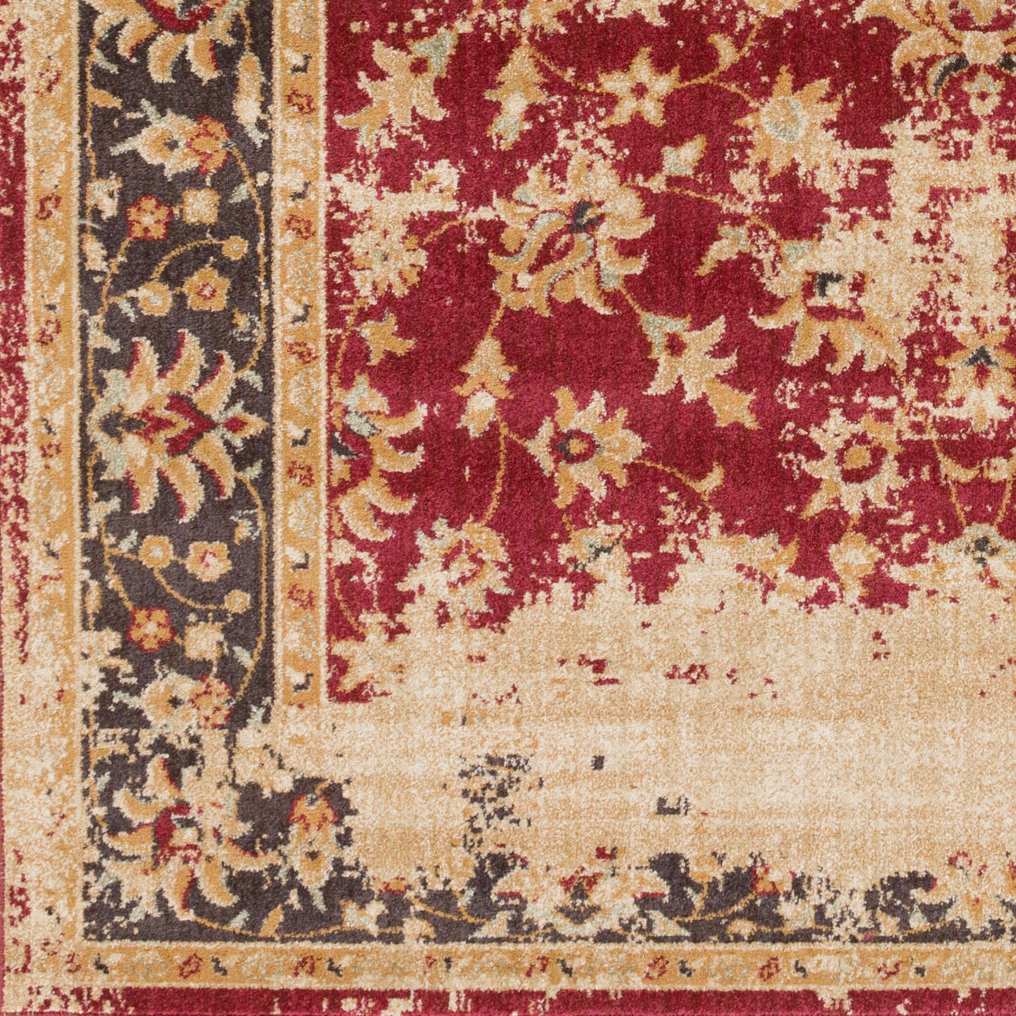 Alfombra decorativa tejida a máquina Arabesque ABS-3034 de 2' x 3'