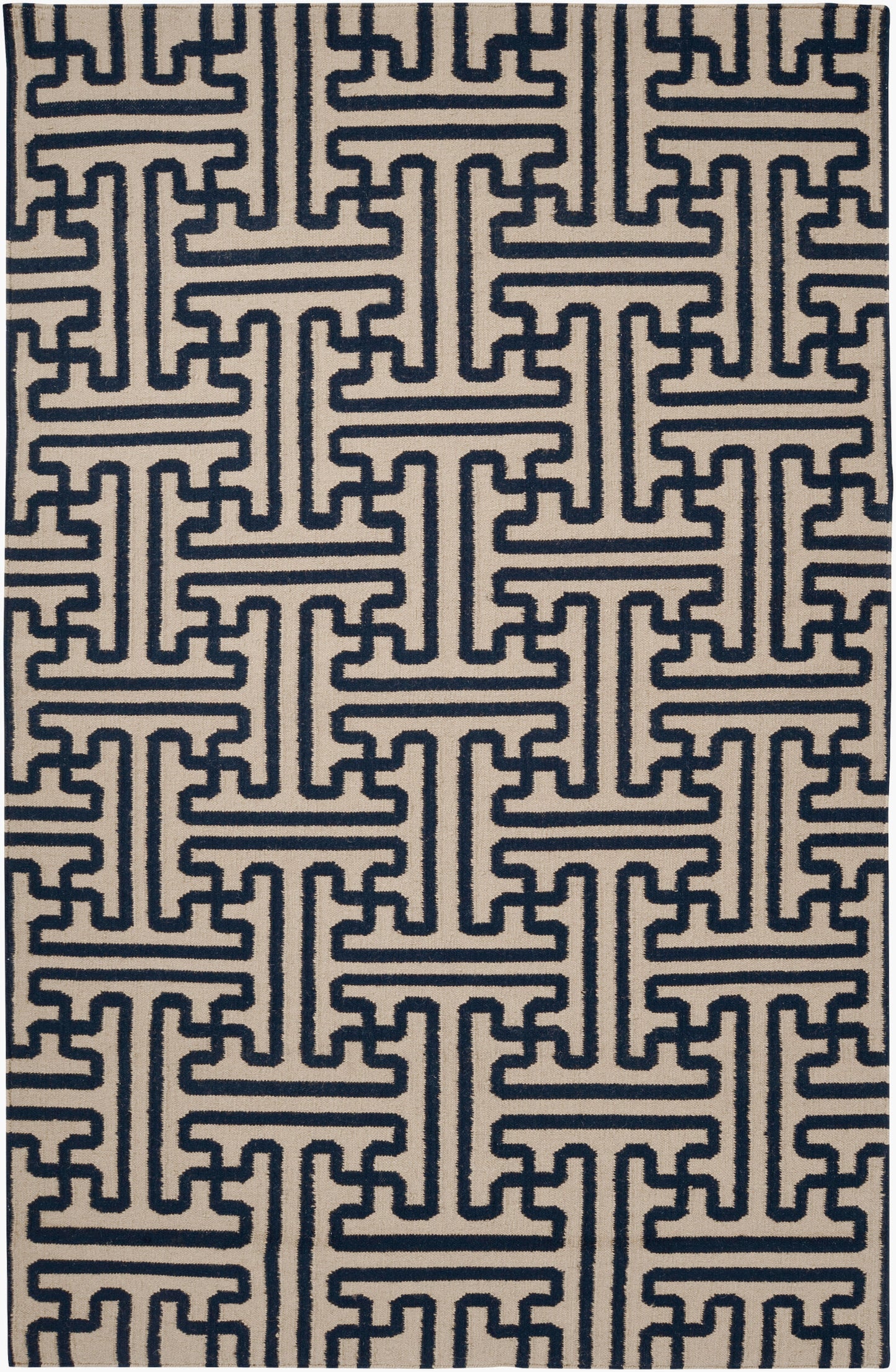 Alfombra decorativa de lana hecha a mano Archive ACH-1700 de 3' x 5'