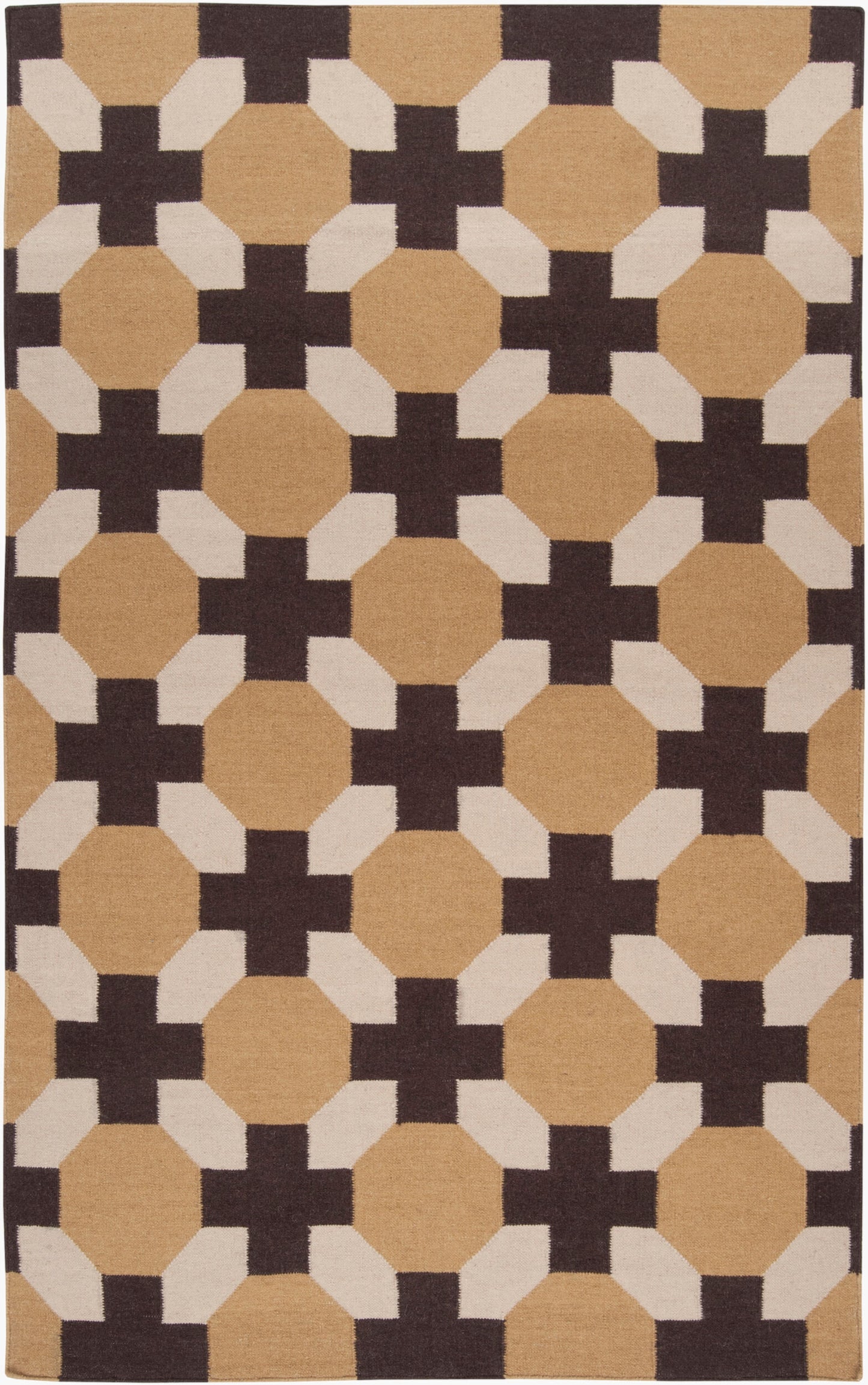 Archivo ACH-1716 Alfombra de lana hecha a mano de 1,52 m x 2,44 m