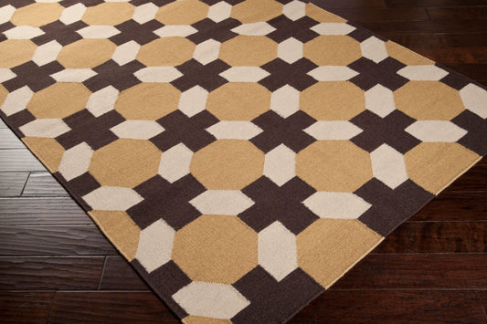 Archivo ACH-1716 Alfombra de lana hecha a mano de 1,52 m x 2,44 m