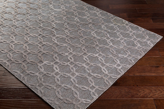 Arete AET-1002 2' x 3' Handmade Faux Silk Accent Rug