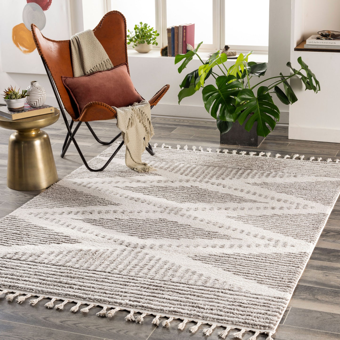 Alfombra tejida a máquina Alhambra AHB-2302 de 2,13 m