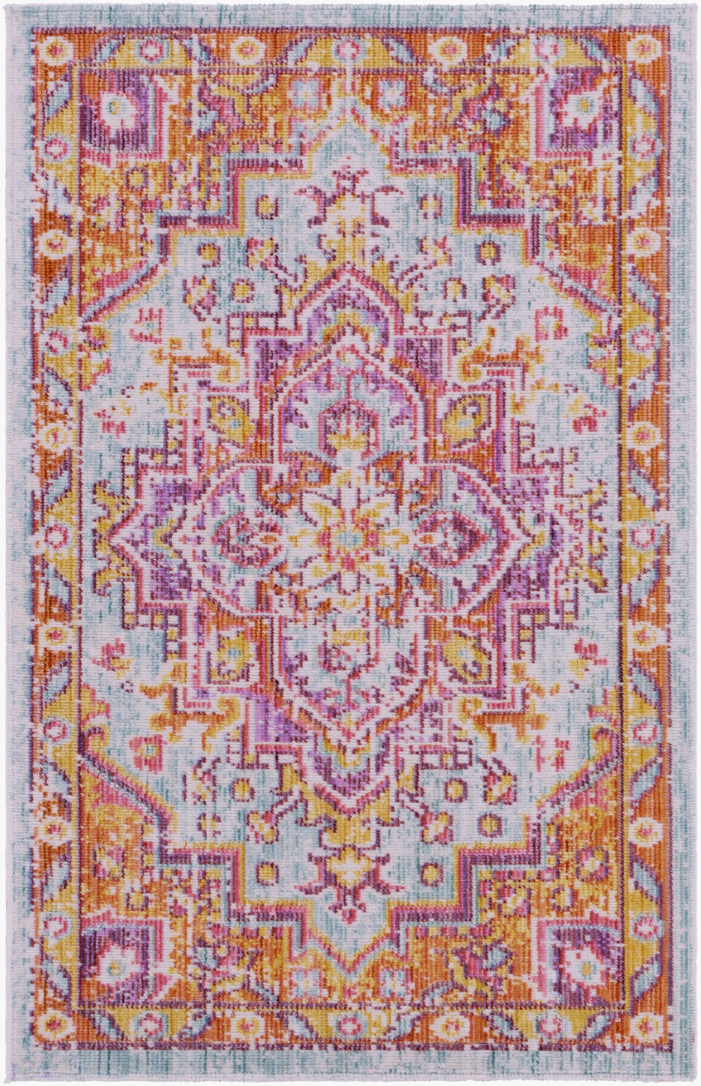 Alfombra decorativa tejida a máquina Antioch AIC-2317 de 2' x 3'