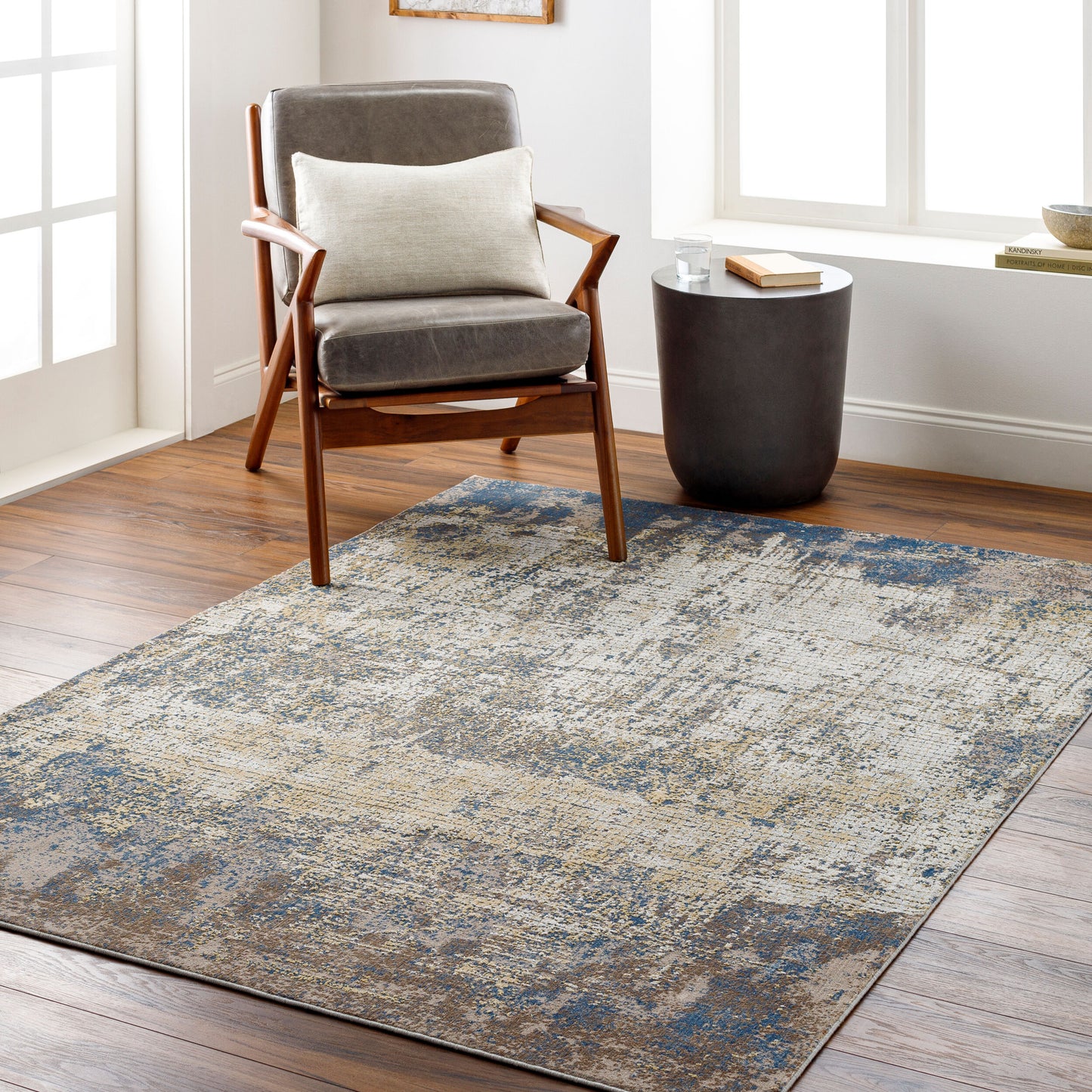 Aisha AIS-2300 5' x 7' Machine Woven Area Rug