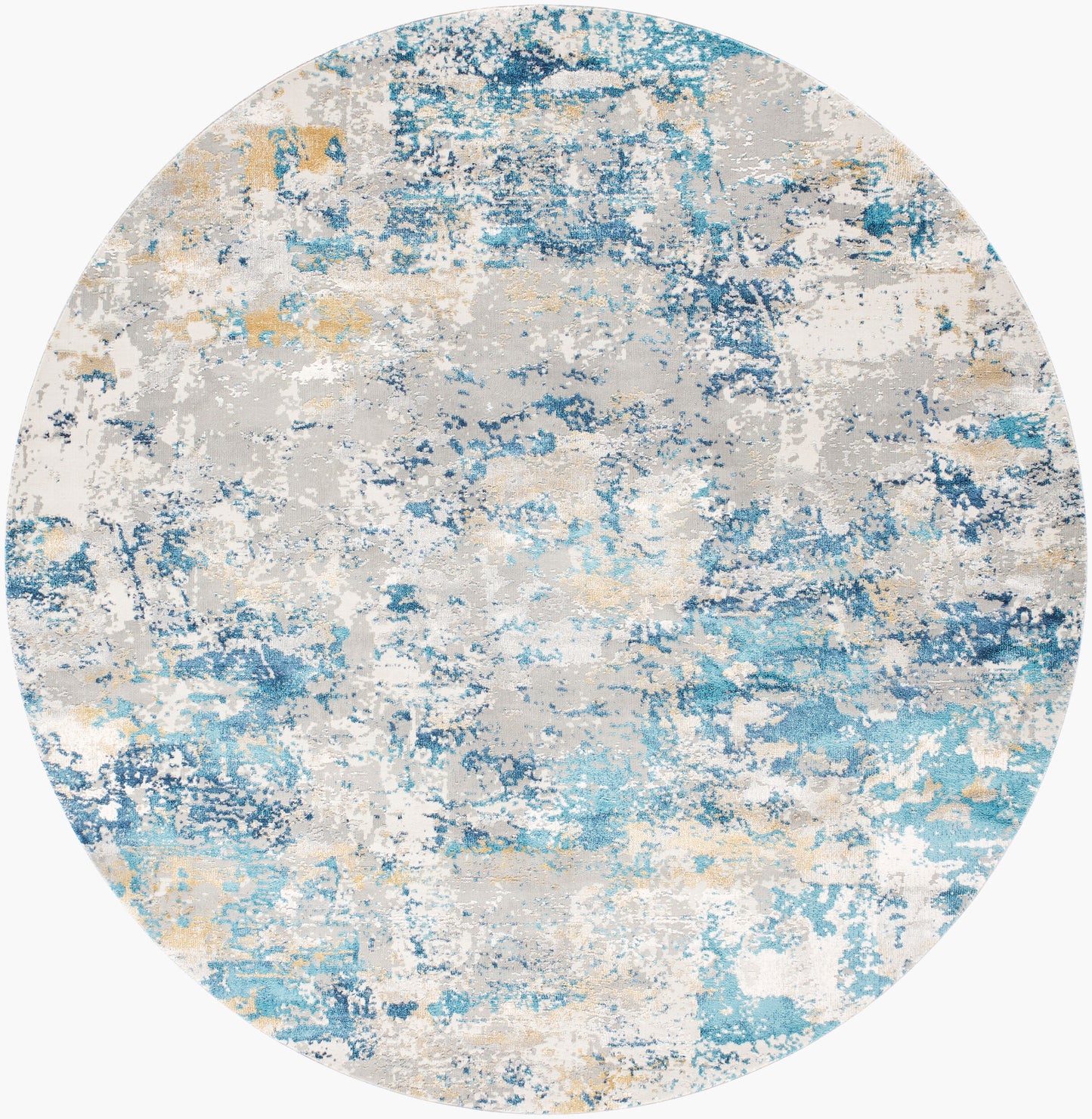 Aisha AIS-2302 5ft Round Machine Woven Area Rug