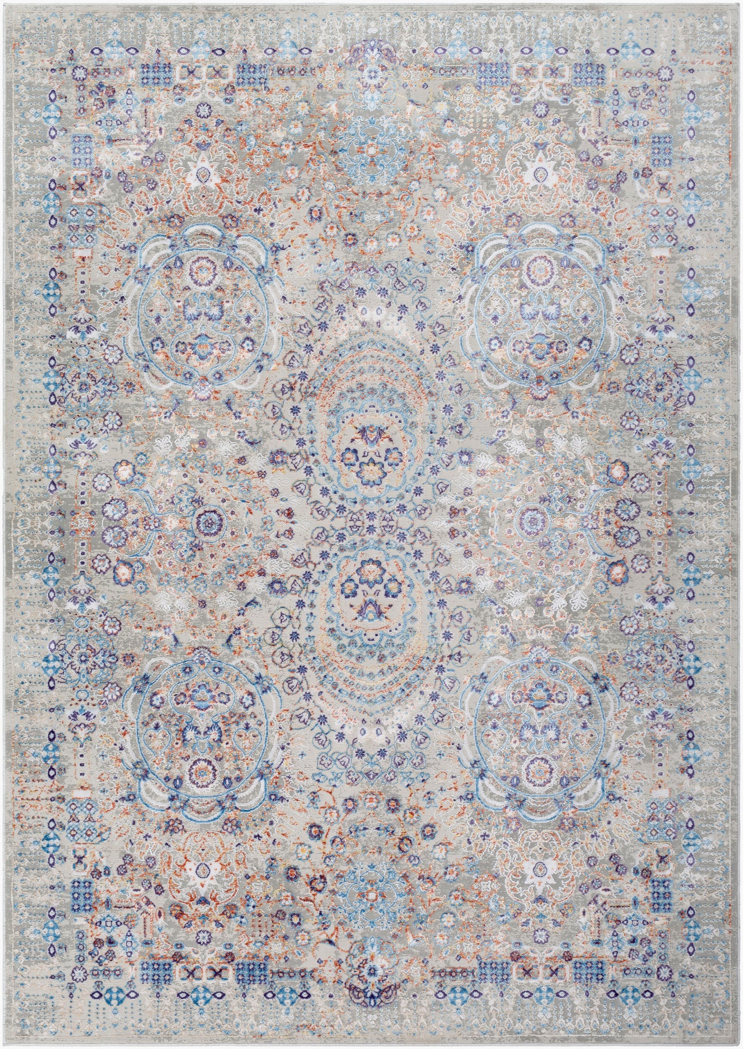 Aisha AIS-2310 5' x 7' Machine Woven Area Rug