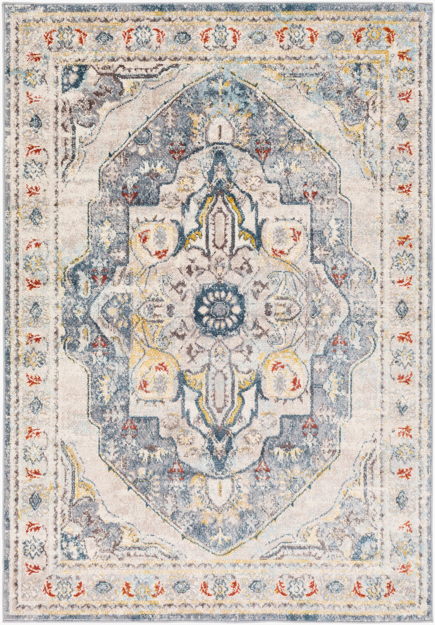 Alfombra tejida a máquina Ankara AKR-2304 de 1,83 m x 2,74 m
