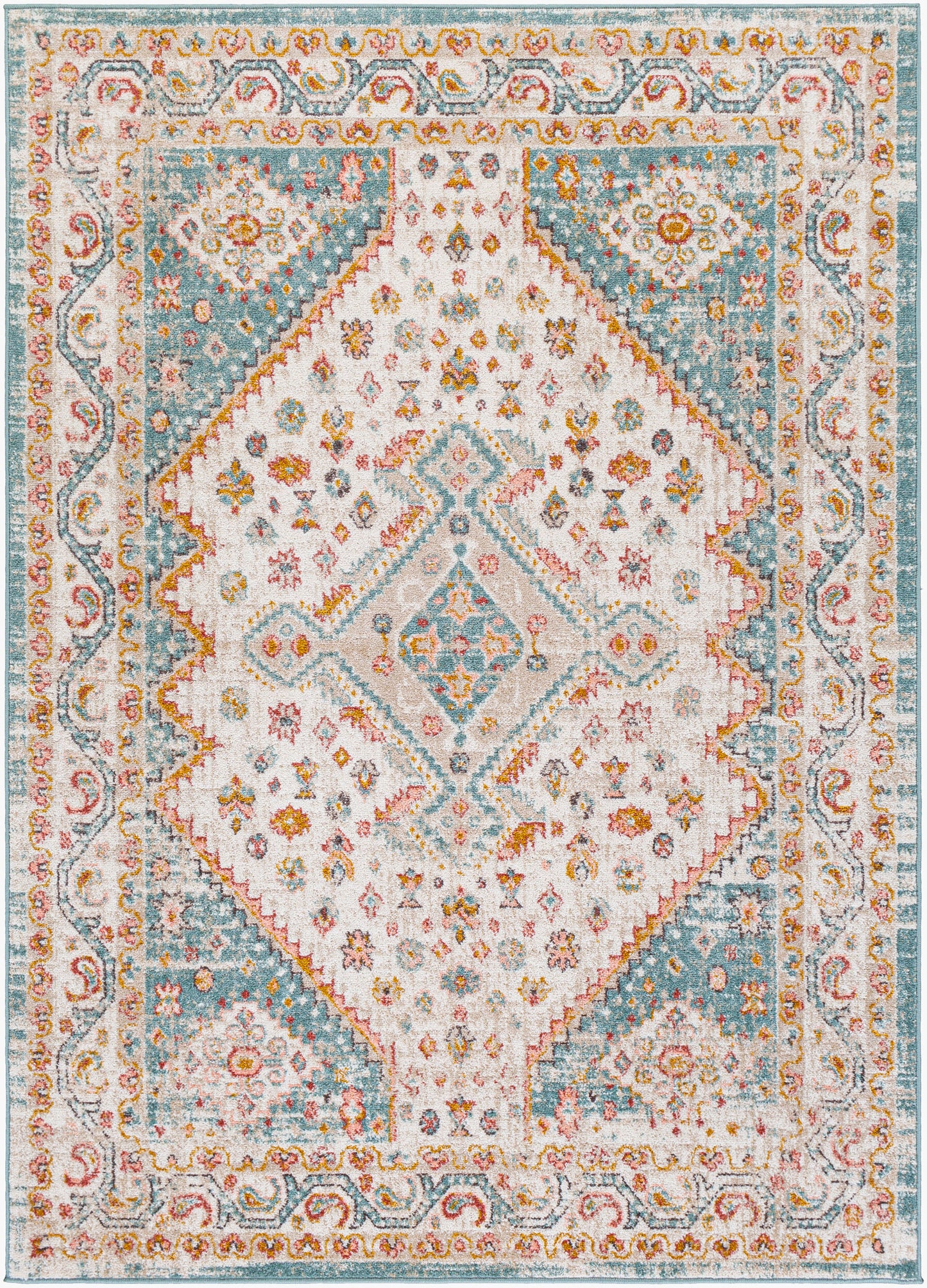 Ankara AKR-2337 5' x 7' Machine Woven Area Rug