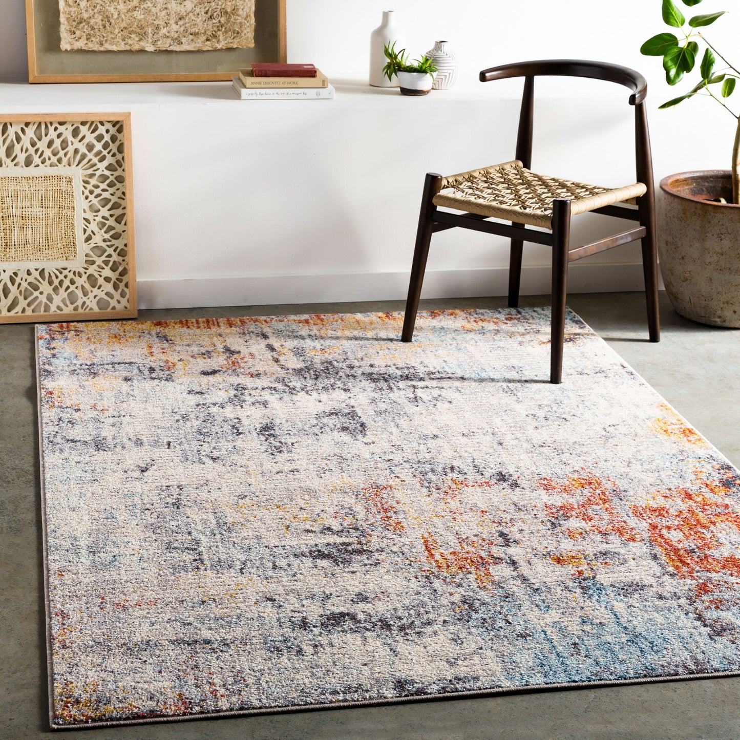 Alfombra tejida a máquina Ankara AKR-2343 de 1,83 m x 2,74 m