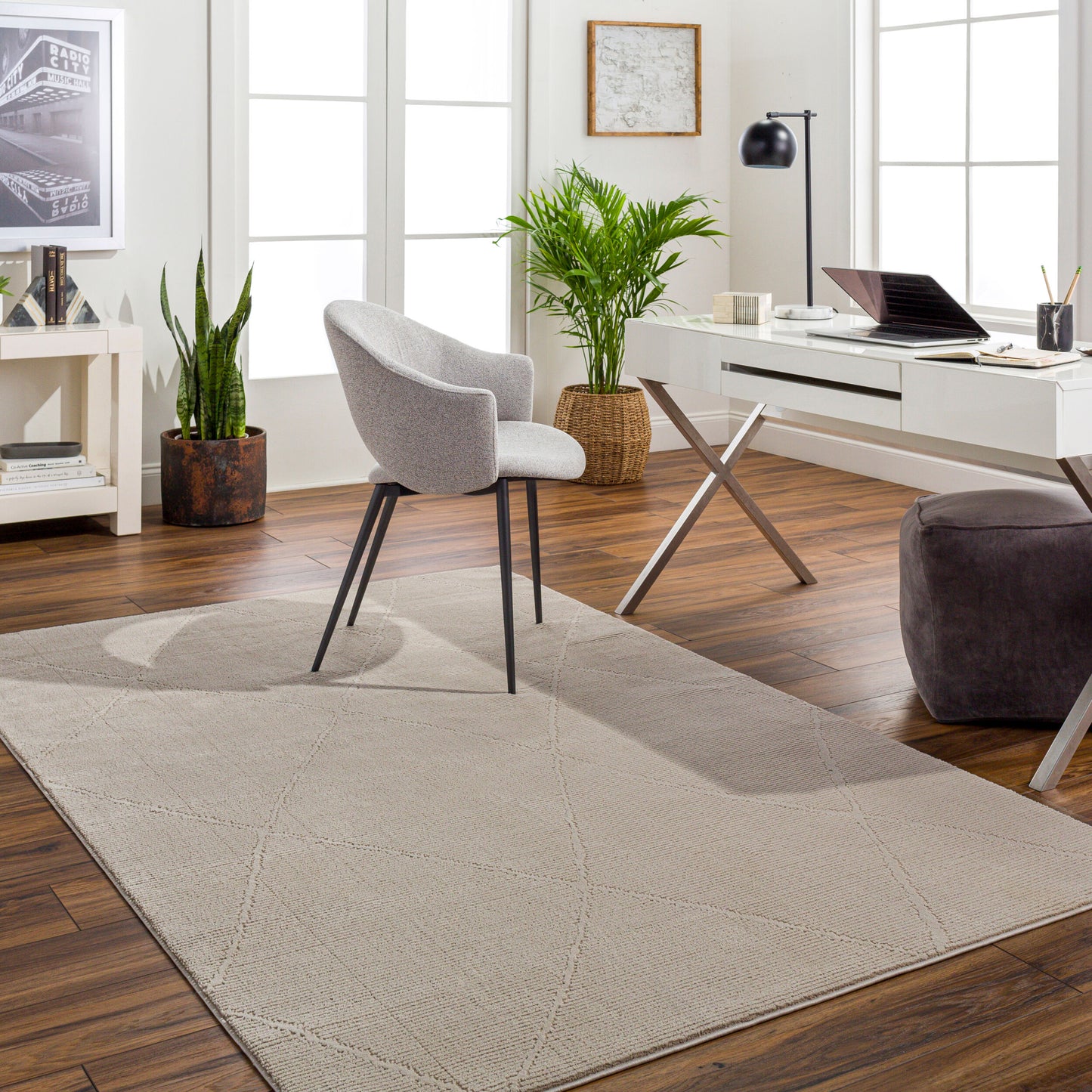 Alder ALD-2301 8' x 10' Machine Woven Washable Area Rug
