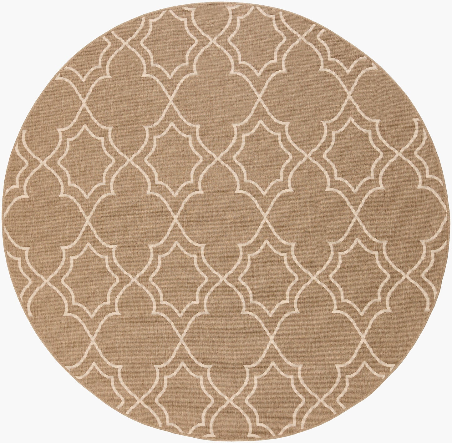 Alfresco ALF-9587 5ft Round Machine Woven Indoor/Outdoor Area Rug