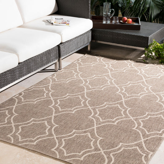Alfombra tejida a máquina para interior y exterior Alfresco ALF-9587 de 1,83 m x 2,74 m