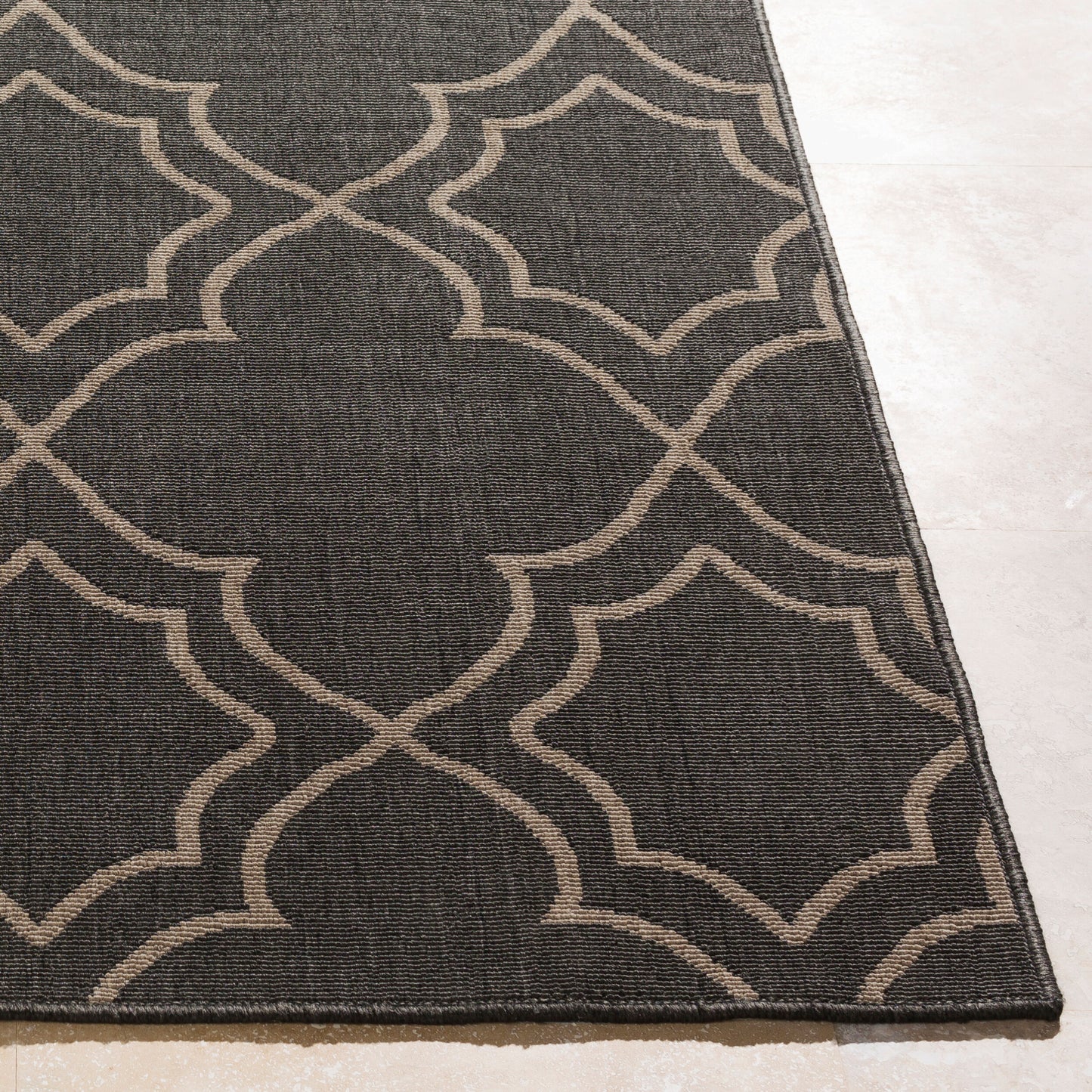 Alfresco ALF-9590 12ft Runner Machine Woven Indoor/Outdoor Runner Rug