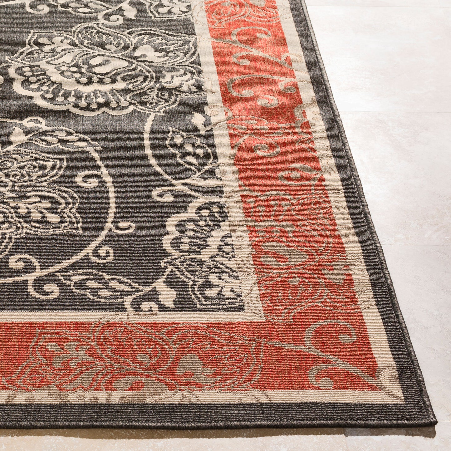Alfresco ALF-9592 2' x 4' Machine Woven Indoor/Outdoor Accent Rug