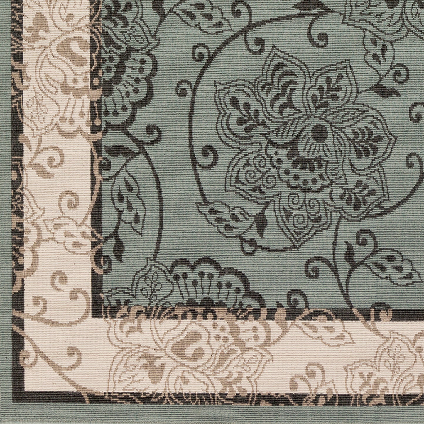 Alfresco ALF-9594 8ft Runner Machine Woven Indoor/Outdoor Runner Rug
