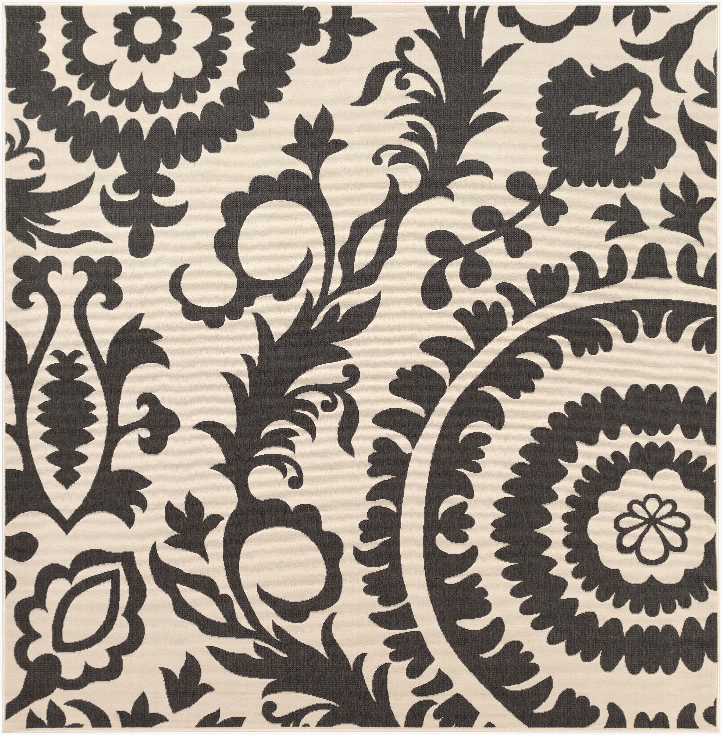 Alfresco ALF-9612 9ft Square Machine Woven Indoor/Outdoor Area Rug