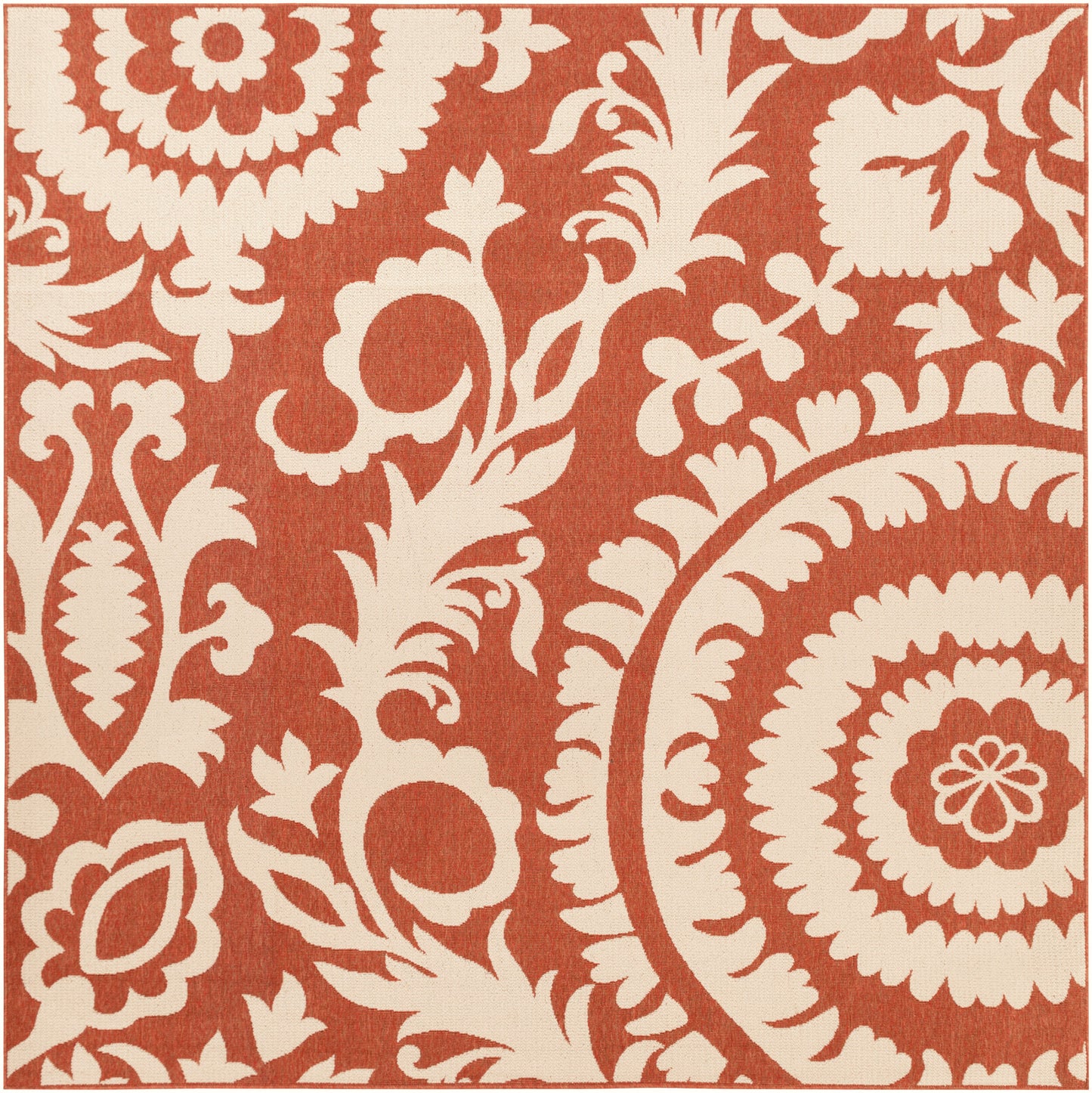 Alfresco ALF-9613 9ft Square Machine Woven Indoor/Outdoor Area Rug