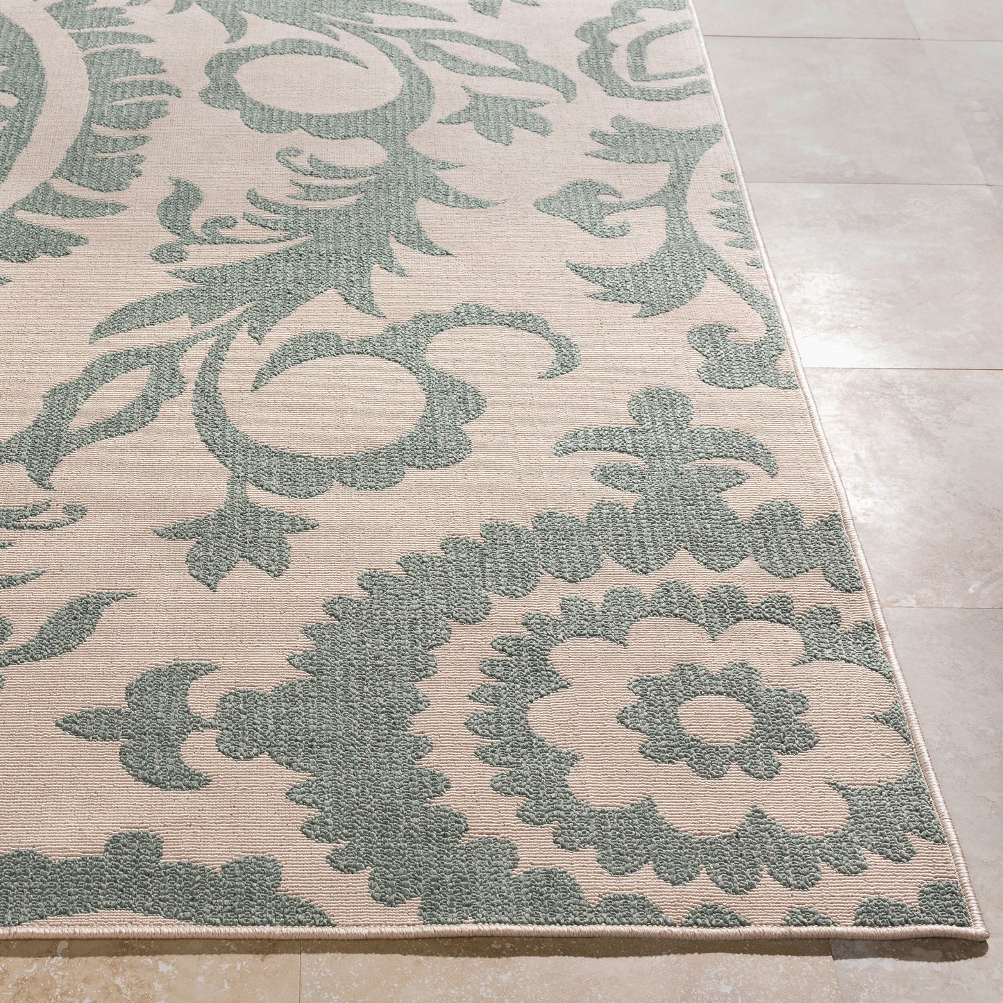 Alfresco ALF-9614 2' x 4' Machine Woven Indoor/Outdoor Accent Rug