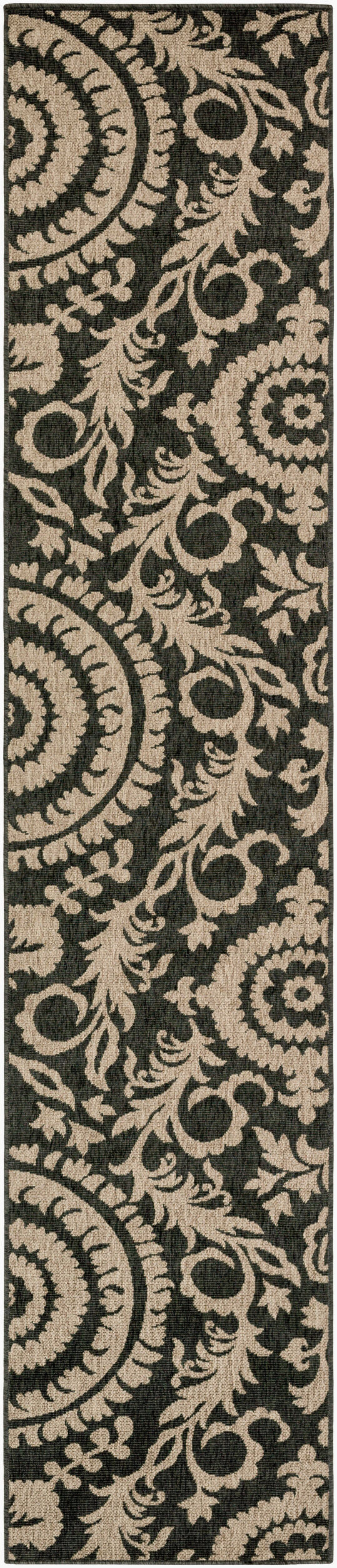 Alfresco ALF-9615 12ft Runner Machine Woven Indoor/Outdoor Runner Rug