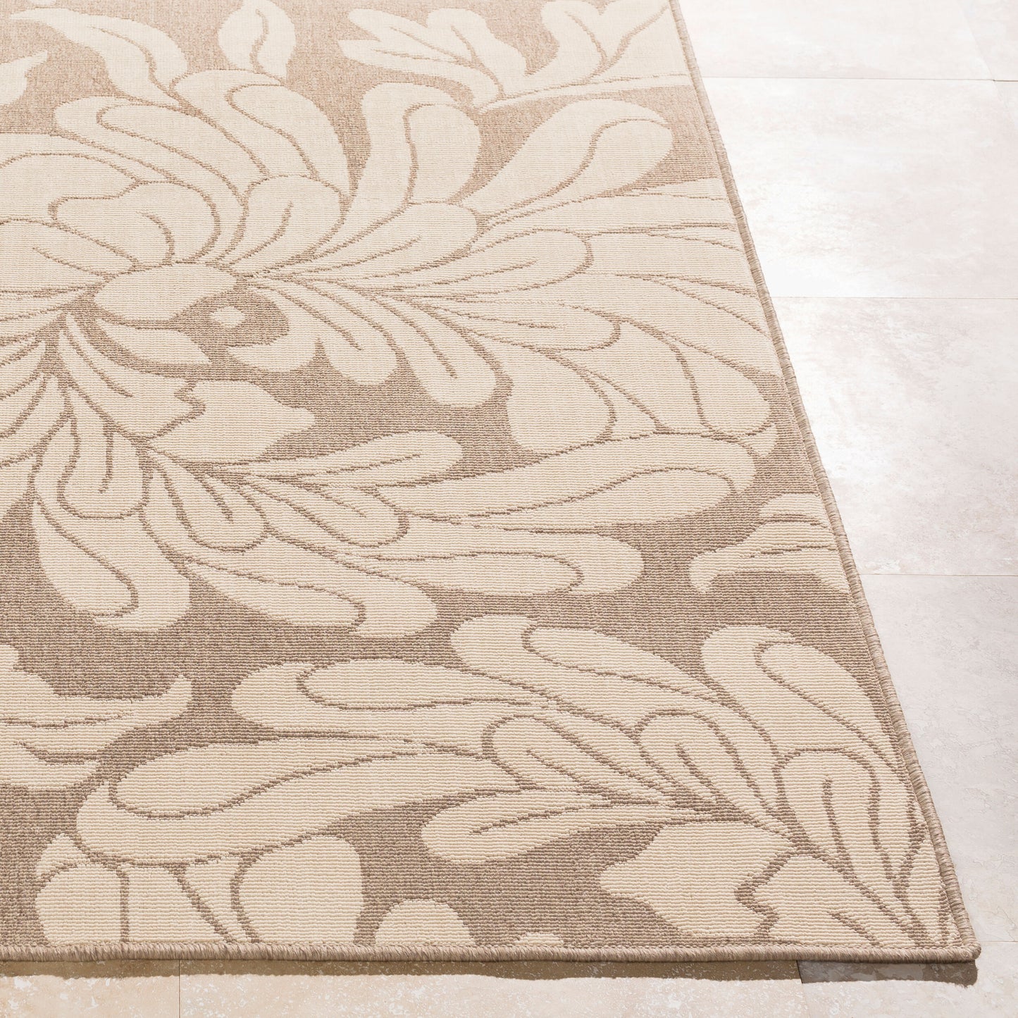 Alfresco ALF-9623 9ft Square Machine Woven Indoor/Outdoor Area Rug