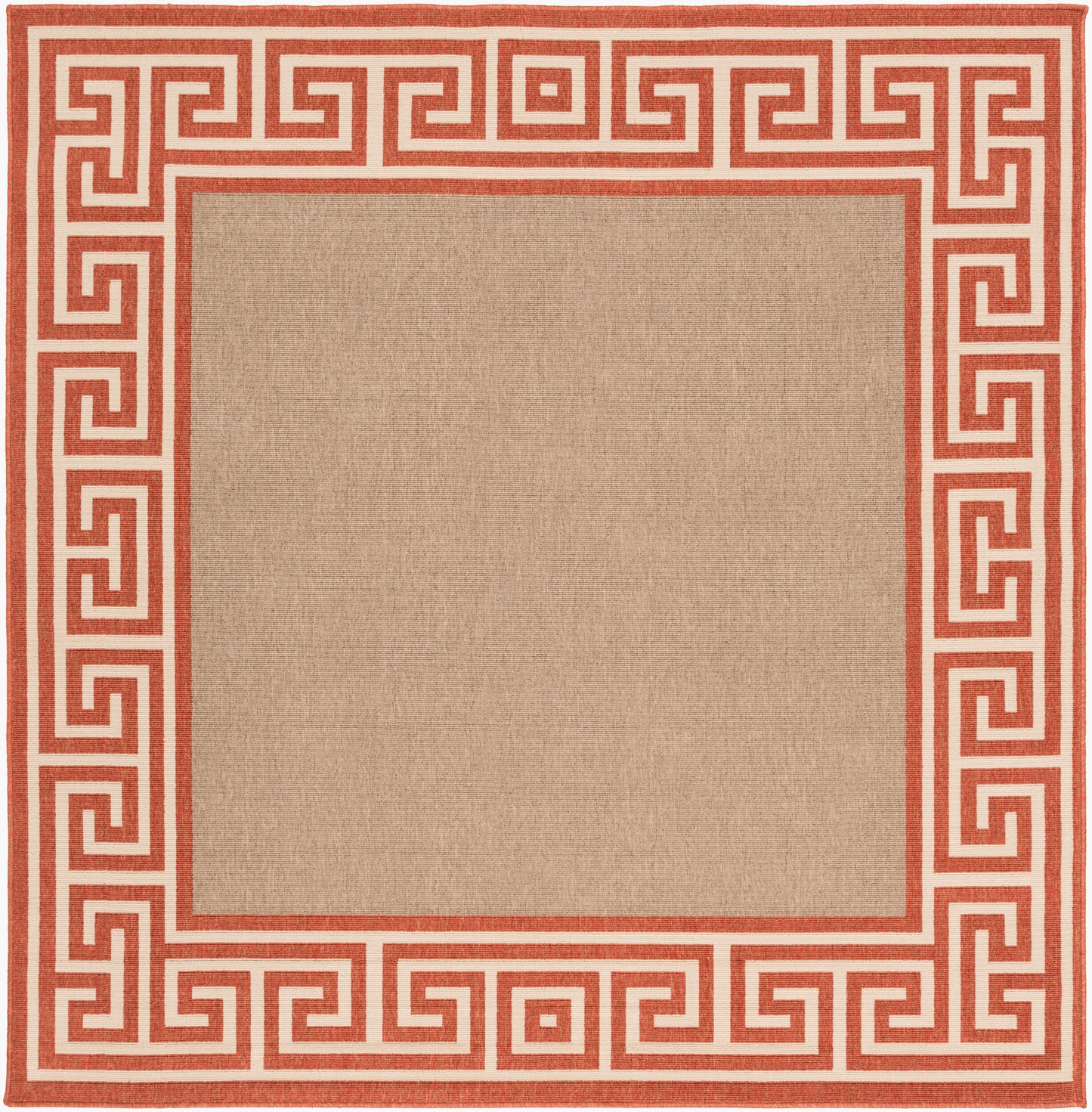 Alfresco ALF-9628 7ft Square Machine Woven Indoor/Outdoor Area Rug