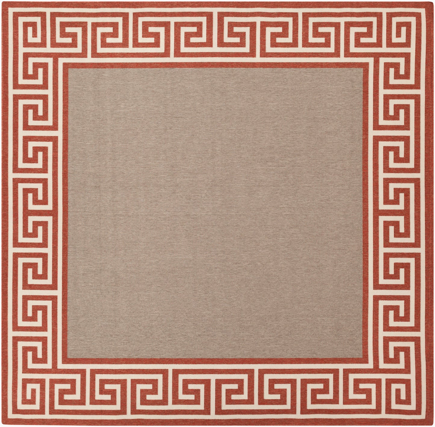 Alfresco ALF-9628 9ft Square Machine Woven Indoor/Outdoor Area Rug