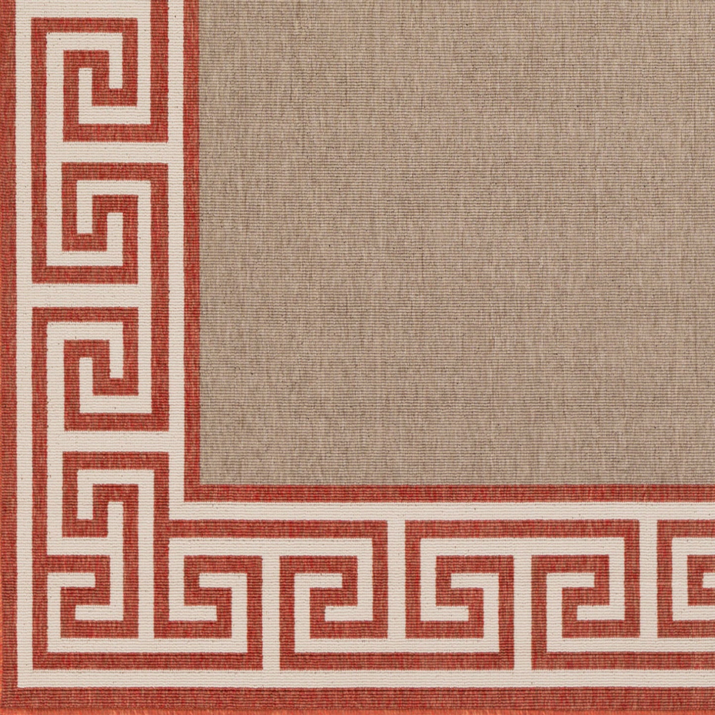 Alfresco ALF-9628 7ft Square Machine Woven Indoor/Outdoor Area Rug