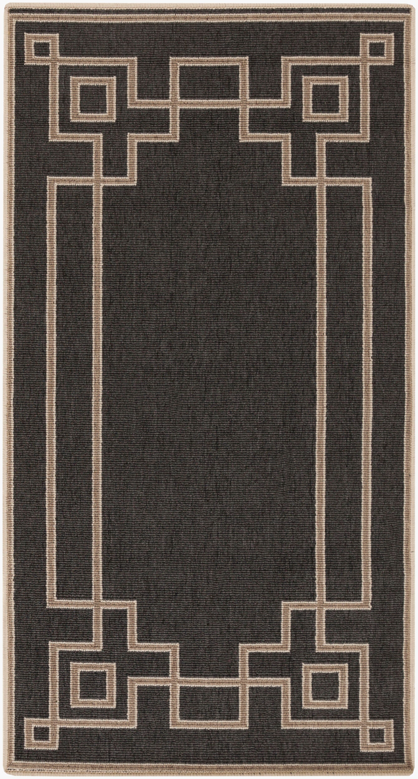 Alfombra decorativa tejida a máquina Alfresco ALF-9630 de 2' x 4' para interiores y exteriores