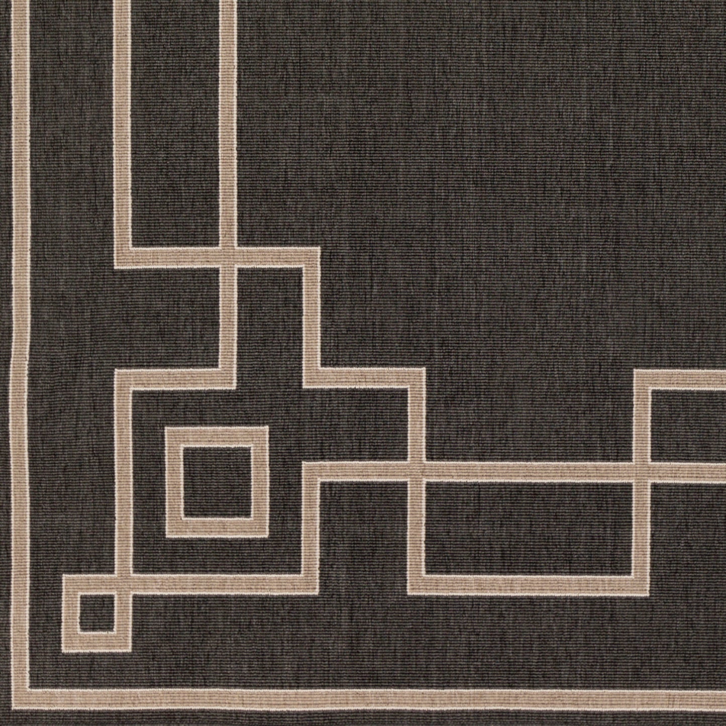 Alfombra decorativa tejida a máquina Alfresco ALF-9630 de 90 x 150 cm para interiores y exteriores
