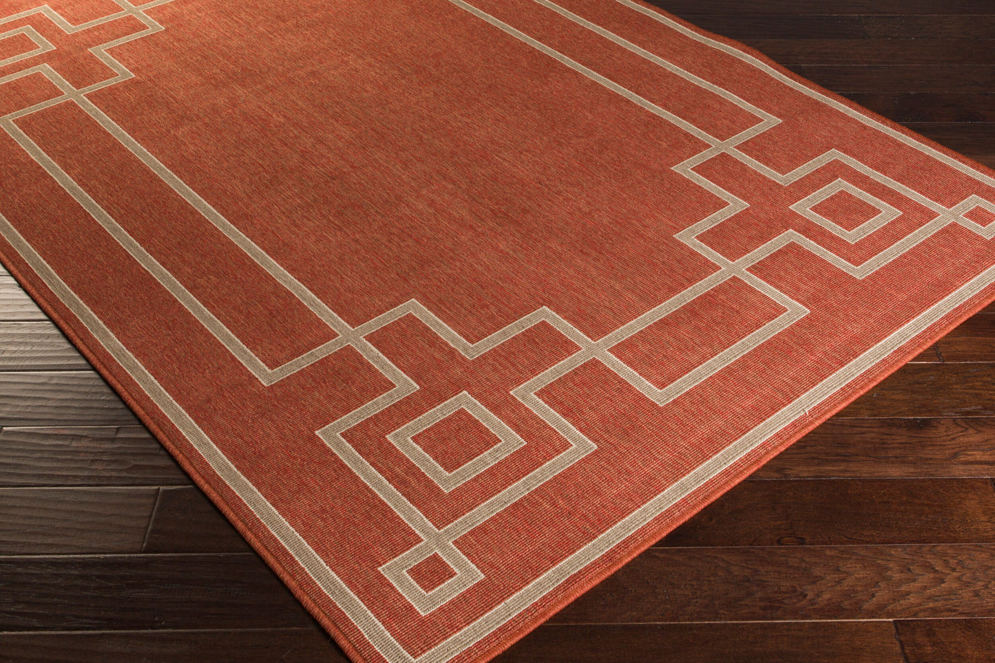 Alfresco ALF-9631 9ft Round Machine Woven Indoor/Outdoor Area Rug