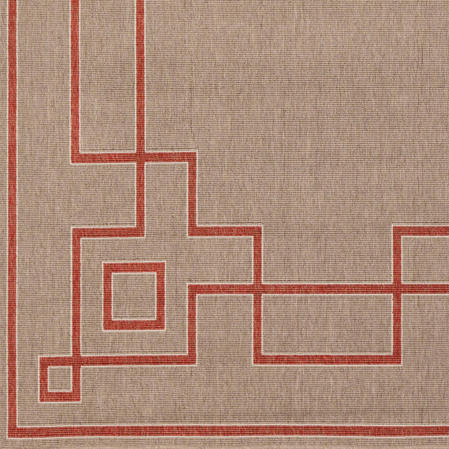 Alfresco ALF-9633 7ft Square Machine Woven Indoor/Outdoor Area Rug