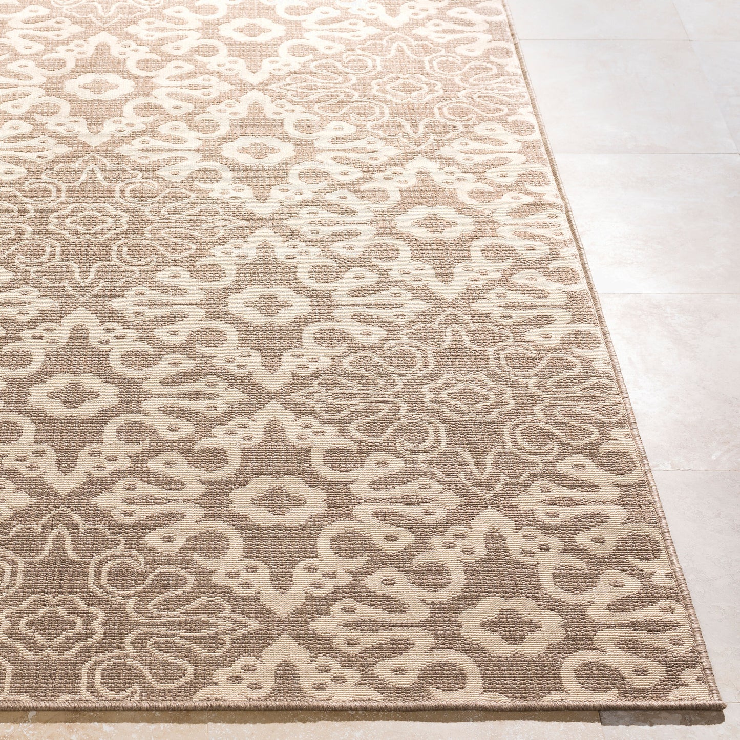 Alfresco ALF-9635 9ft Square Machine Woven Indoor/Outdoor Area Rug