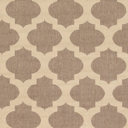 Alfombra redonda tejida a máquina Alfresco ALF-9649 de 2,13 m para interior y exterior