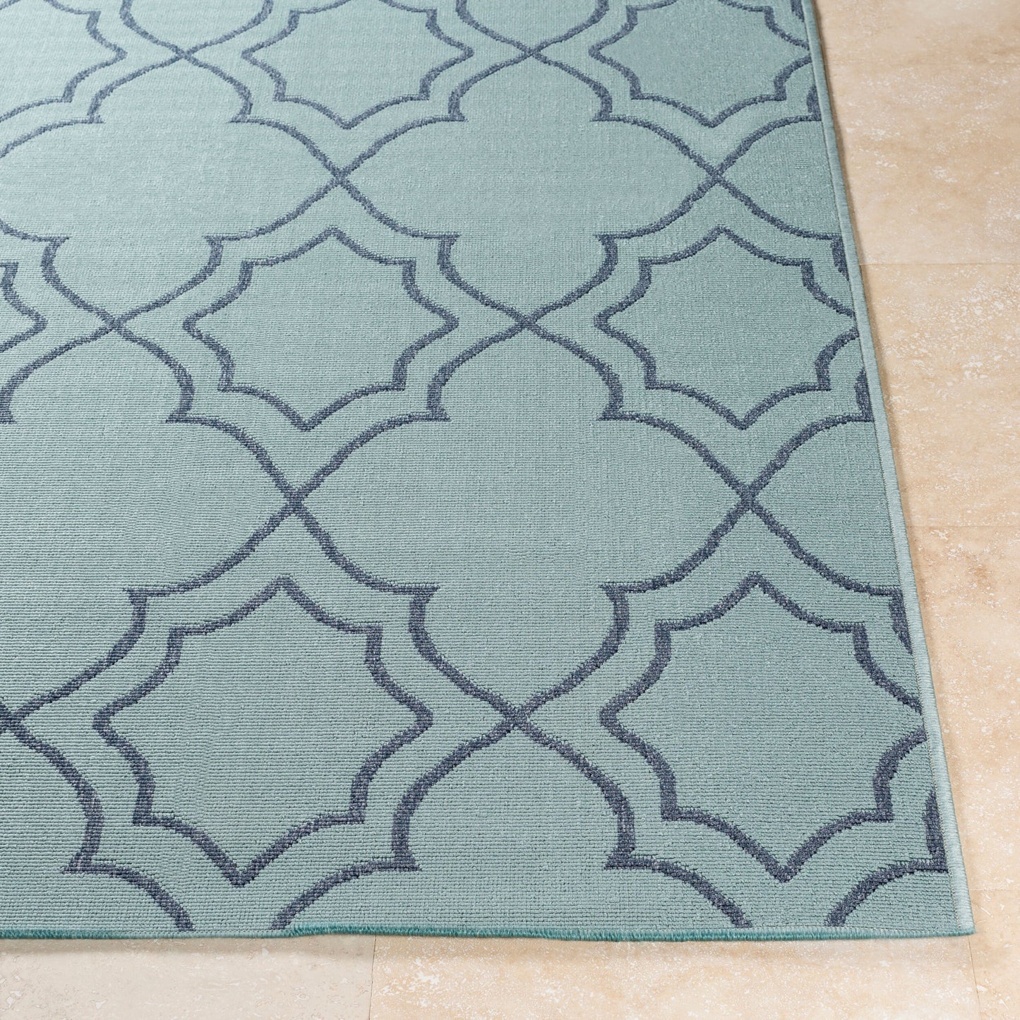 Alfresco ALF-9652 7ft Square Machine Woven Indoor/Outdoor Area Rug
