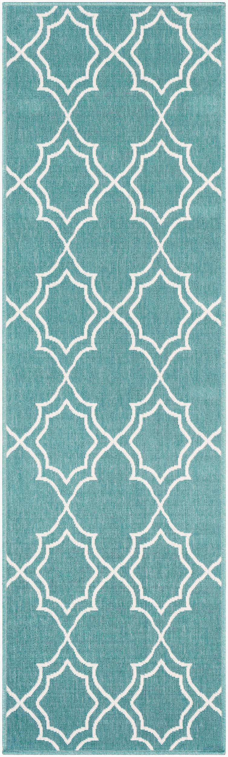 Alfresco ALF-9653 8ft Runner Machine Woven Indoor/Outdoor Runner Rug