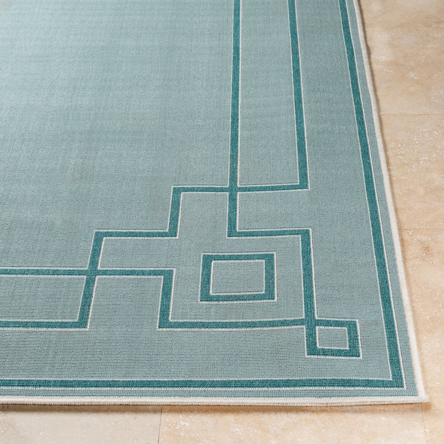 Alfresco ALF-9655 9ft Square Machine Woven Indoor/Outdoor Area Rug