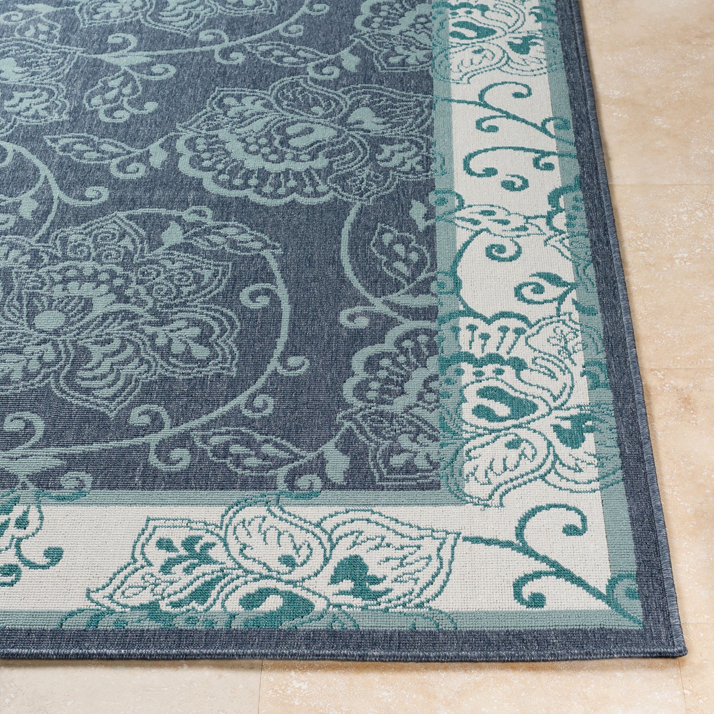 Alfresco ALF-9660 5' x 7' Machine Woven Indoor/Outdoor Area Rug
