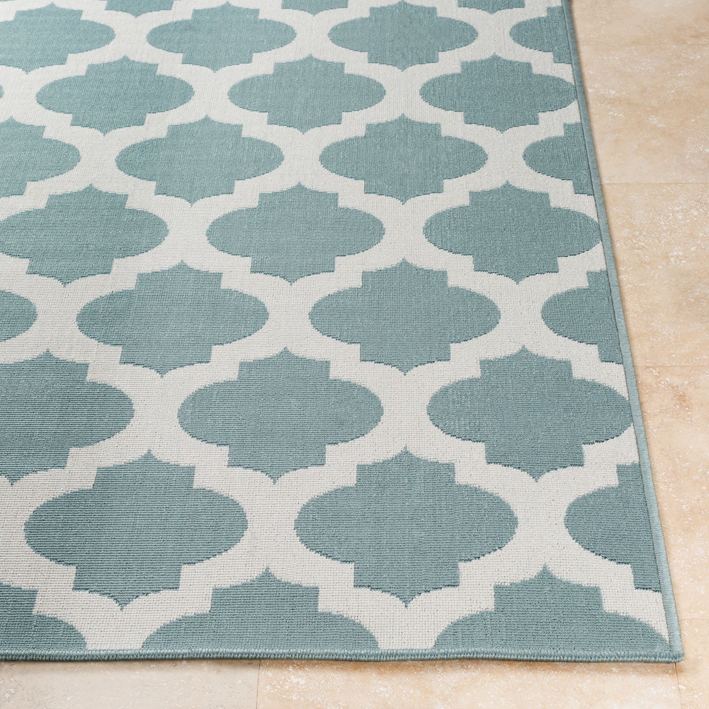 Alfresco ALF-9664 7ft Square Machine Woven Indoor/Outdoor Area Rug