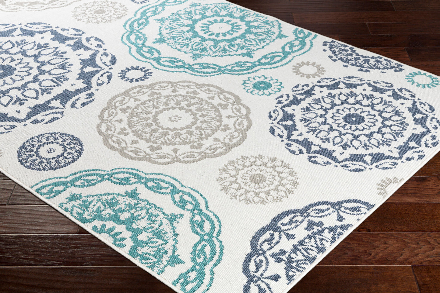 Alfresco ALF-9665 2' x 4' Machine Woven Indoor/Outdoor Accent Rug