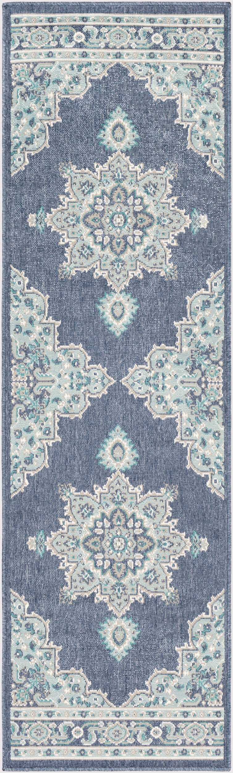 Alfresco ALF-9670 8ft Runner Machine Woven Indoor/Outdoor Runner Rug