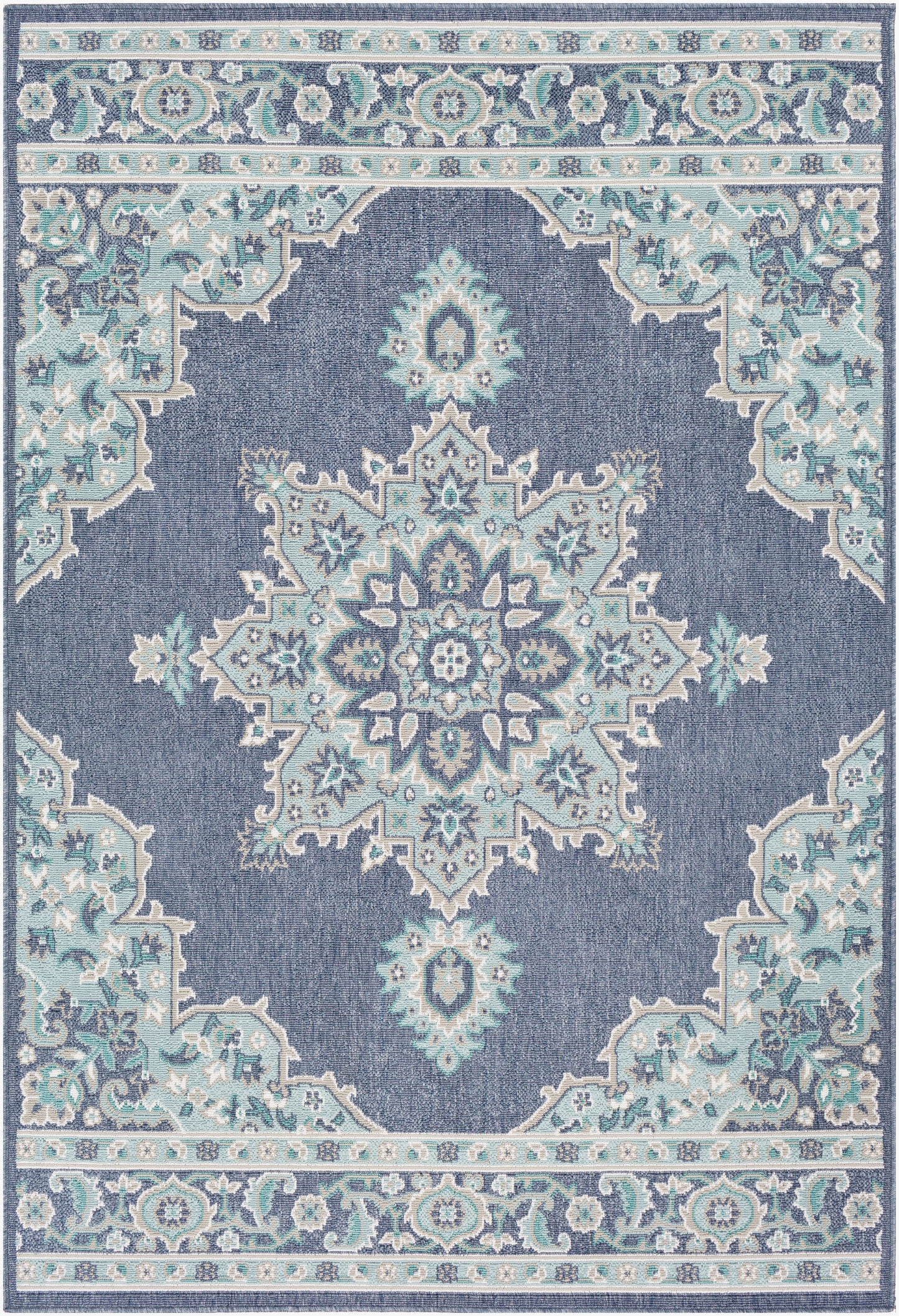 Alfresco ALF-9670 2' x 4' Machine Woven Indoor/Outdoor Accent Rug