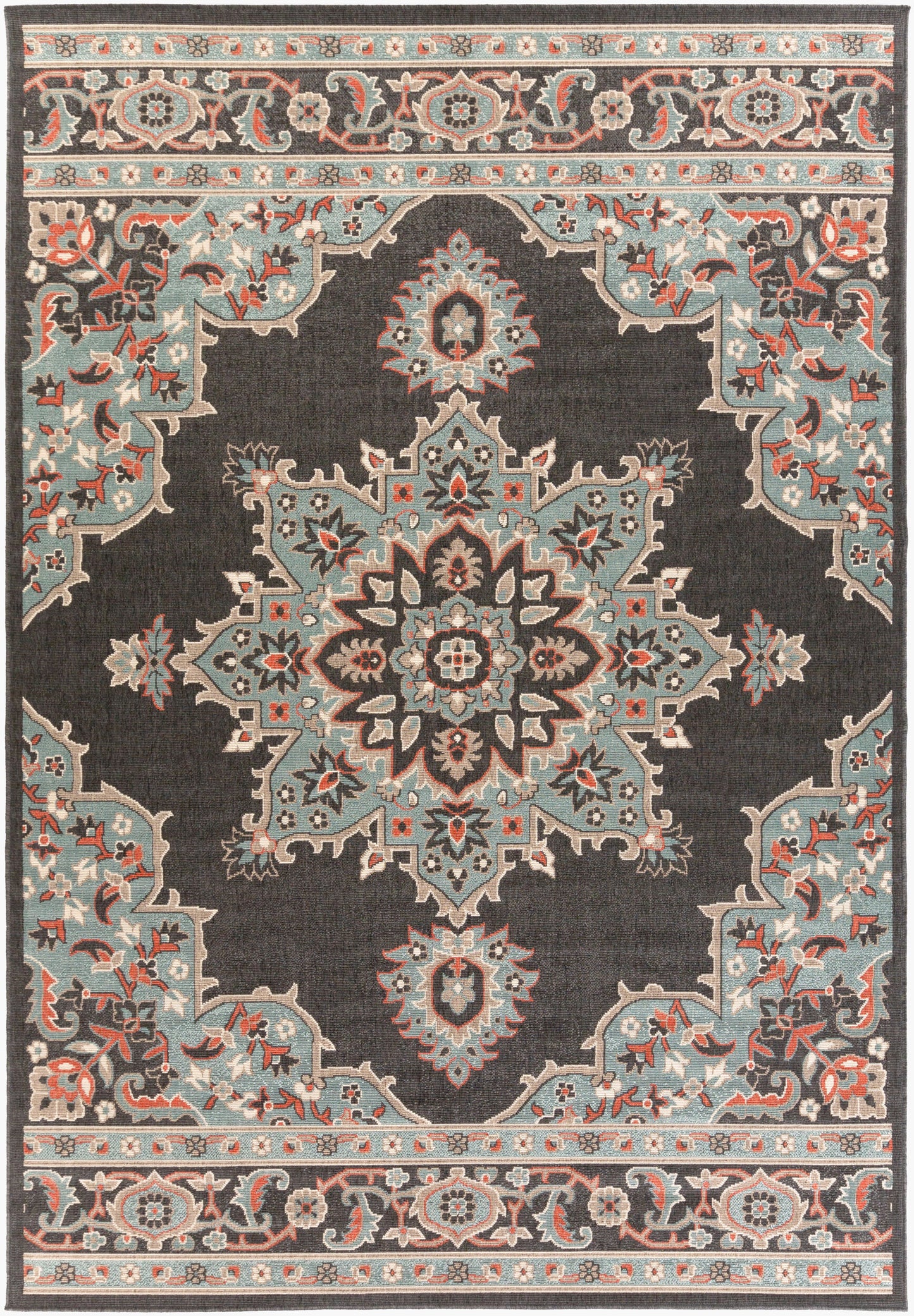 Alfresco ALF-9671 7' x 10' Machine Woven Indoor/Outdoor Area Rug