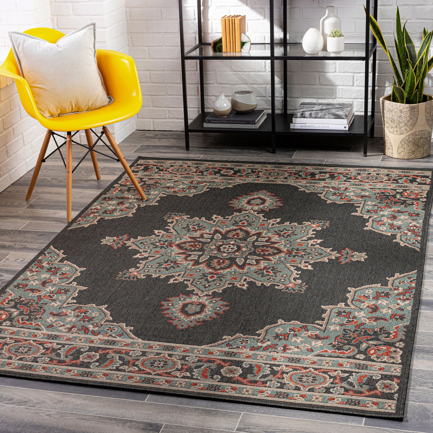 Alfresco ALF-9671 9' x 12' Machine Woven Indoor/Outdoor Area Rug
